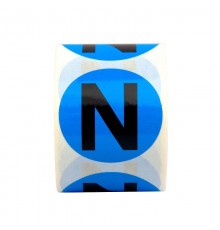 Маркировка шин DKC, 20мм, N, синий  SL-D20-N-BL  DKC