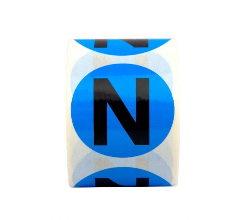 Маркировка шин DKC, 20мм, N, синий  SL-D20-N-BL  DKC