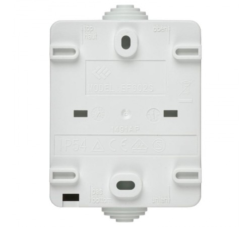 FORS Переключатель 1-клавишный с индикацией О/У IP54 ВС20-1-1-ФБ Белый  EVS11-K01-10-54-DC  IEK