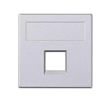 Simon CIMA 500 Адаптер для 1 шт RJ-45 CJ545.., CJ645.., CJ6A45F, 50х50мм, 500CIMA, алюминий  50000185-033  Simon