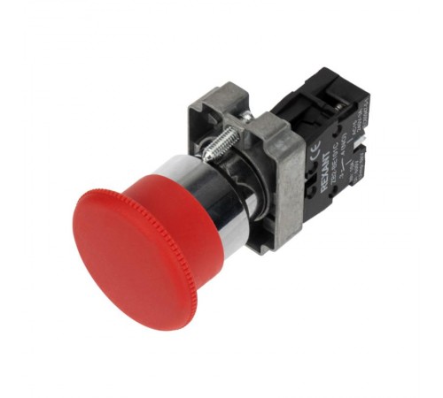 Кнопка XB2-BS грибок красная NC  36-5543  REXANT