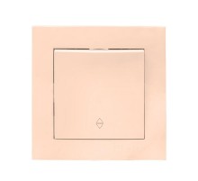 Валенсия выключатель 1-кл. 10А кремовый проходной EKF PROxima   EWV10-025-20   EKF