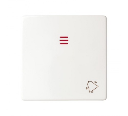 Simon 82 Клавиша с пиктограммой "звонок" для кнопочного выключателя с подсветкой, S82, S82N, S82 Detail, белы  82015-30  Simon