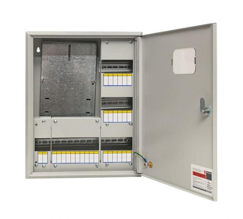 Щит учетно-распределительный навесной ЩРУН 3/30 однодверный с окном (ВхШхГ) 500х400х160мм IP31 PROxima  mb23-3/30-1  EKF