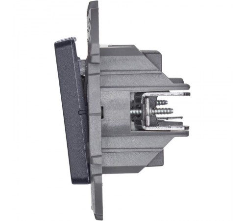 Inspiria Антрацит Выключатель 3-клавишный 10АХ 250В винтовые зажимы  673543  Legrand