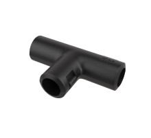 Тройник открывающийся, IP40, д.25мм, черный  50625B  DKC