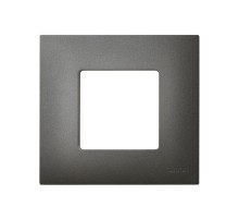 Simon 27 Накладка декоративная на рамку базовую, 1 пост, S27 Play, Arctic, титан  2700617-041  Simon