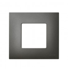 Simon 27 Накладка декоративная на рамку базовую, 1 пост, S27 Play, Arctic, титан  2700617-041  Simon