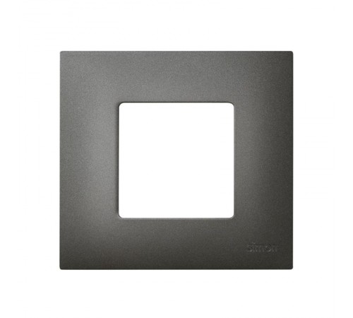 Simon 27 Накладка декоративная на рамку базовую, 1 пост, S27 Play, Arctic, титан  2700617-041  Simon