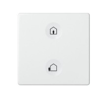 Сенсорный 2-кл выключатель с тематической маркировкой Т1, белый  8000623-030  Simon