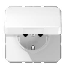 SCHUKO®-розетка 16 A / 250 B ~ с крышкой CD1521BFKLWW Jung