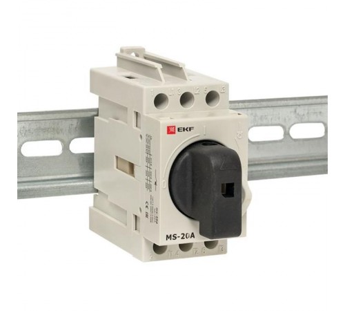 Рубильник модульный MS-20A 3P на DIN-рейку  ms-20d  EKF