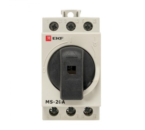 Рубильник модульный MS-20A 3P на DIN-рейку  ms-20d  EKF