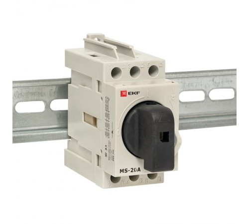 Рубильник модульный MS-20A 3P на DIN-рейку  ms-20d  EKF
