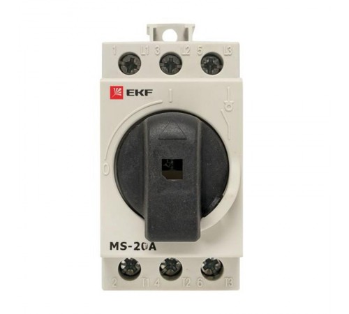 Рубильник модульный MS-20A 3P на DIN-рейку  ms-20d  EKF