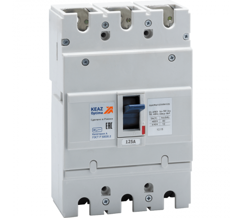 Выключатель автоматический OptiMat E250H125-ОМ4-РЕГ 236194  КЭАЗ