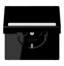 SCHUKO розетка с полем для надписи и крышкой LS1520BFNAKLSW Jung