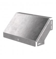 Угол вертикальный внешний 90 градусов с крышкой Стандарт 400х100   PR16.0585  Промрукав