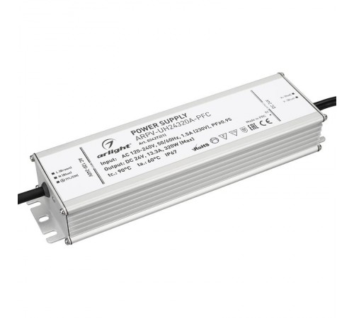 Блок питания ARPV-UH24320A-PFC (24V, 13.3A, 320W)  024272(1)  Arlight