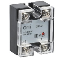 Реле твердотельное OSS-2 40А 380В AC 3-32В DC ONI  OSS-2-3-40-B  ONI