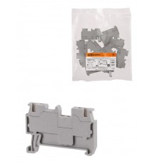 Зажим клеммный безвинтовой ЗКБ быстрого зажима 1,5 мм2 17,5А серый (Ph-C PT 1,5/S)  SQ0822-0159  TDM