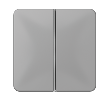 2-клавишная накладка для пульта КNX, серая, для серии СD  CD402TSAGR  Jung