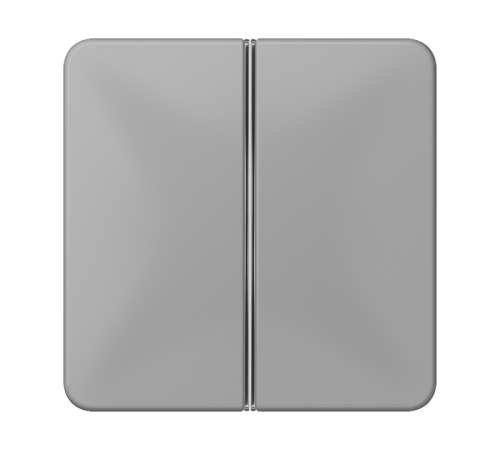 2-клавишная накладка для пульта КNX, серая, для серии СD  CD402TSAGR  Jung