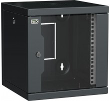 ITK LINEA WS Шкаф 10" 6U 320х310мм дверь стекл. черн.  LWS5-06U33-GF  ITK
