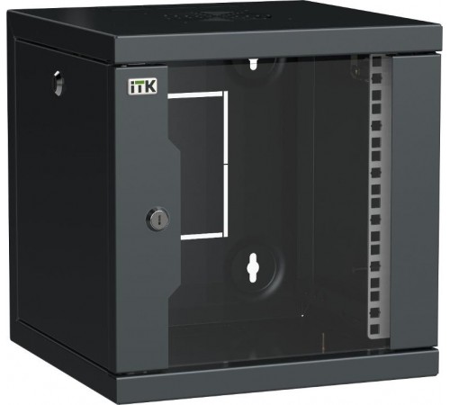 ITK LINEA WS Шкаф 10" 6U 320х310мм дверь стекл. черн.  LWS5-06U33-GF  ITK