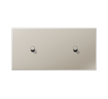 Центральная плата, 2 поста, для горизонтальной установки, тумблеры 1+1,цилиндр; металлическое исполнение; нержавеющая сталь; серия LS  ES12-200R1  J