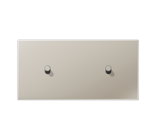 Центральная плата, 2 поста, для горизонтальной установки, тумблеры 1+1,цилиндр; металлическое исполнение; нержавеющая сталь; серия LS  ES12-200R1  J