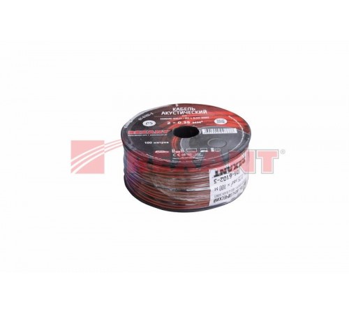 Кабель акустический 2х0,35 кв мм красно-черный (бухта 100 м)  01-6102-3  REXANT