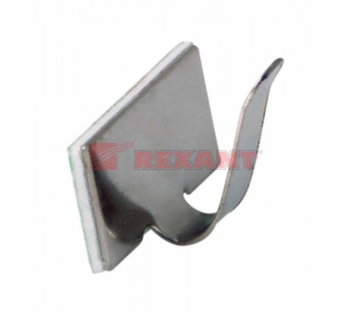 Площадки самоклеющиеся металлические с клипсой под шлейф (ПКШМ) 20x10 мм, упаковка 100 шт.  07-2420  REXANT