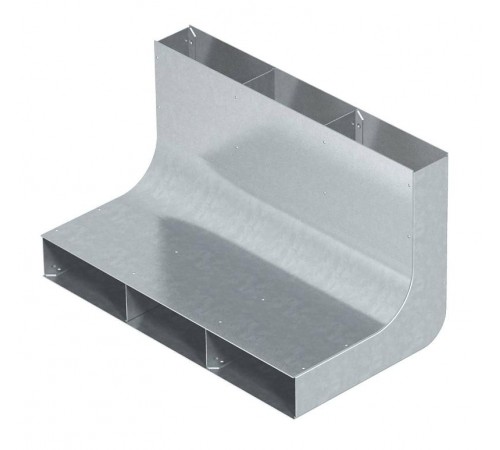 Вертикальный угол 90° кабельного канала EUK 350x48/3 секц. (сталь) (KV3 35048)  7400664  OBO Bettermann