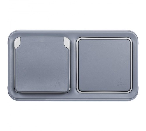 Plexo Серый Розетка с/з с крышкой винтовой зажим IP55  069571  Legrand