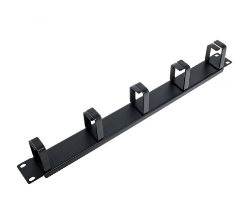Кабельный органайзер TERACOM PRO 1U 5 колец чёрный  TRP-1CO-5R-M-BK  EKF
