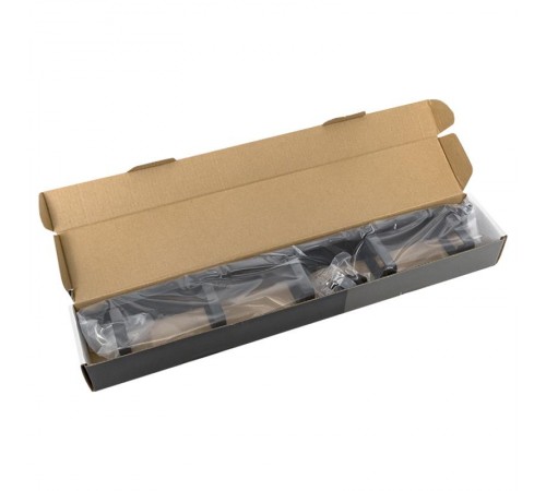 Кабельный органайзер TERACOM PRO 1U 5 колец чёрный  TRP-1CO-5R-M-BK  EKF