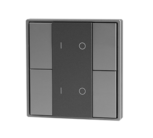 Кнопочная панель 4-х кл. (2 группы), пластиковый корпус, серый DA-SW-G2-PG  DA-SW-G2-PG  VARTON