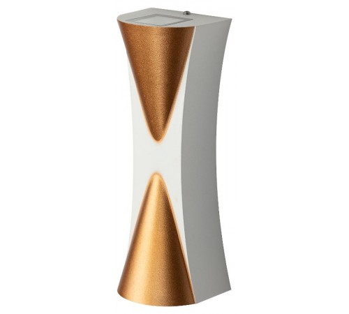 Декоративная подсветка WL43 WH+GD светодиодная 6Вт 3500К белый/золото IP54 для интерьера, фасадов зданий  Б0054423  ЭРА