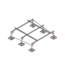 Опорная конструкция для установки оборудования TECHNORAPTOR STEELFOOT 1800х1800  KM-TR-STF-SSEI-1800-1800  КМ - профиль