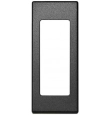Simon 82 Накладка на розетку б/з, узкий модуль, S82C, графит  82040-68  Simon