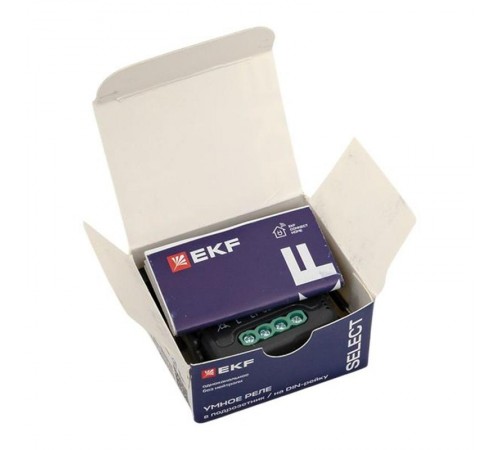 Умное реле в подрозетник 1-канальное без нейтрали Zigbee EKF Connect Select  ssh-1g-zb-nn  EKF
