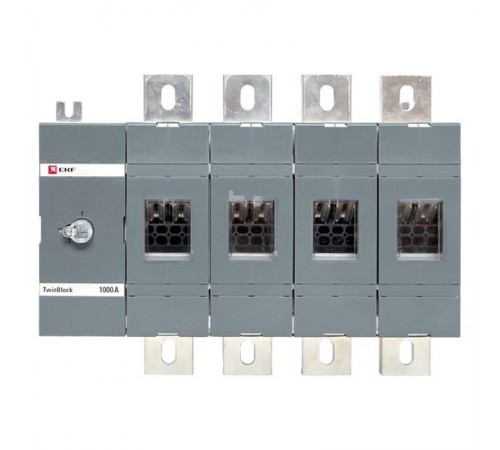 Рубильник 1000A 4P без рукоятки управления TwinBlock  tb-s-1000-4p  EKF