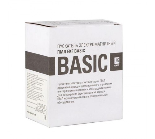 Пускатель электромагнитный серии ПМЛ-1161ДМ 18А 230В  Basic  pml-s-18-230-nc-basic  EKF