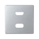 Накладка для розетки HDMI + USB 2.0 для передачи данных цвета холодный алюминий S82 Detail  8201095-093  Simon