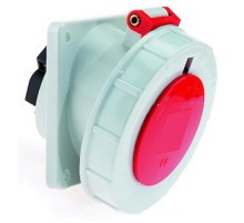 Розетка встраиваемая наклонная 16А 3р(2P+РE) 230в 6h IP67 74X62 1266 I 1266-Bals I Bals