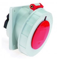 Розетка встраиваемая наклонная 16А 3р(2P+РE) 230в 6h IP67 74X62 1266 I 1266-Bals I Bals