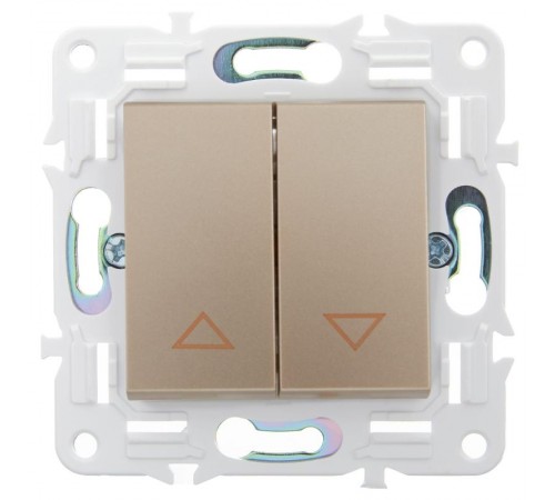 SKANDY Выключатель жалюзи 10А SK-V12Sa песочный  SK-V15-0-10-K98  IEK