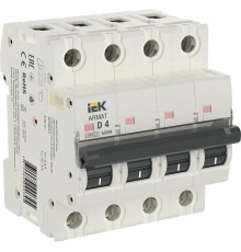 Выключатель автоматический четырехполюсный M06N 4P D 4А 6кА ARMAT  AR-M06N-4-D004  IEK