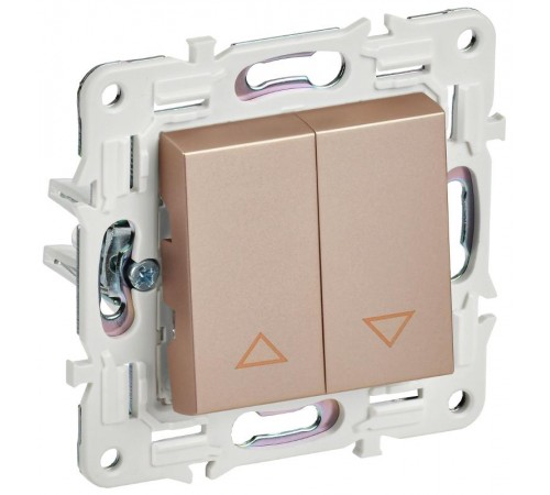 SKANDY Выключатель жалюзи 10А SK-V12Sa песочный  SK-V15-0-10-K98  IEK